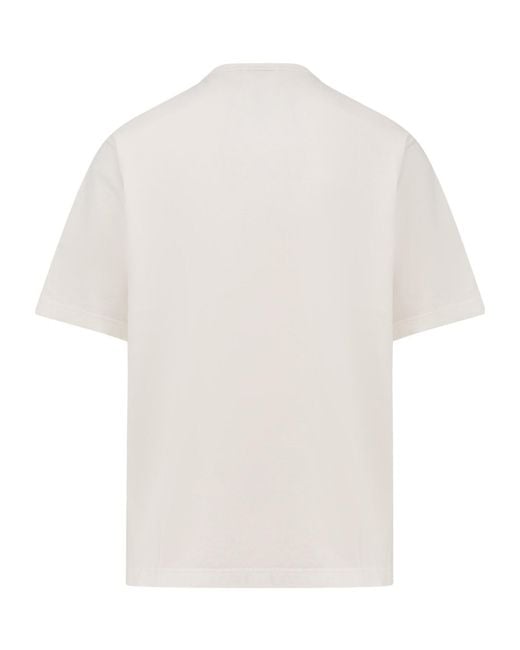 Undercover White Badge Embroidery Crewneck T-Shirt for men