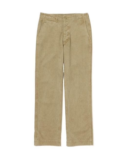 AURALEE Men´s Natural Product Dyed Finx Chino Narrow Pants pants