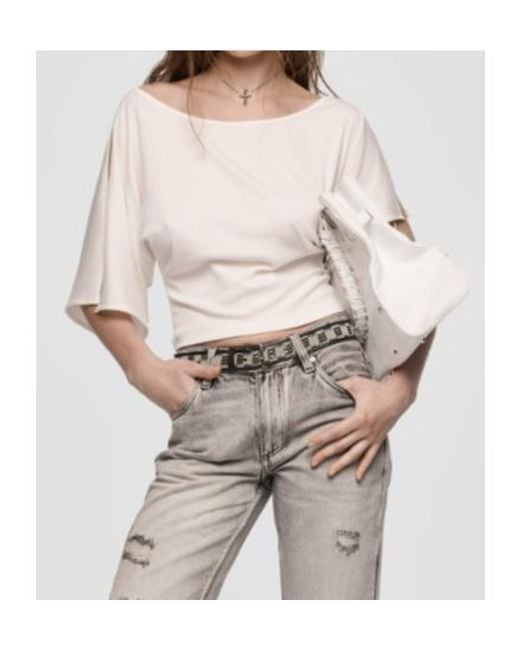 M I S B H V White Holywood Baby Top