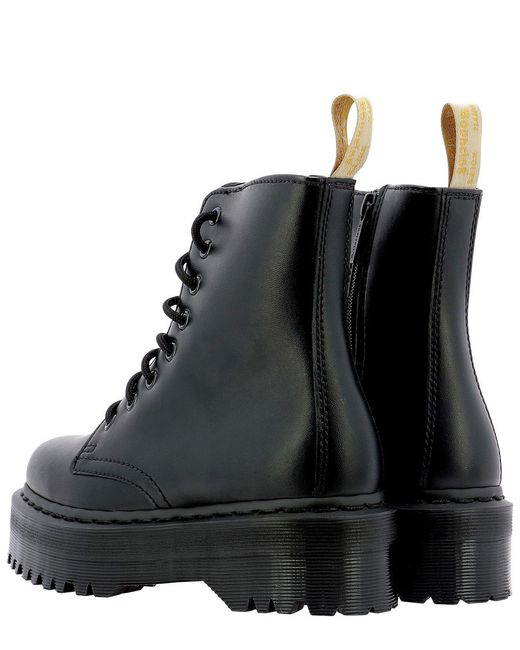 Dr. Martens Black Jaddon Ii Mono Platform Boots