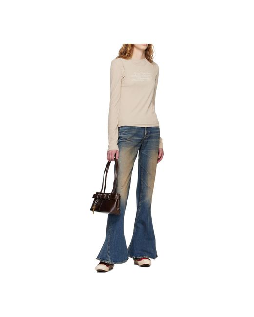 OSOI Brown Key Embellished Shoulder Mini Bag