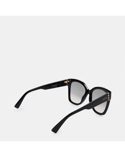Gucci Metallic Oversized Frame Sunglasses