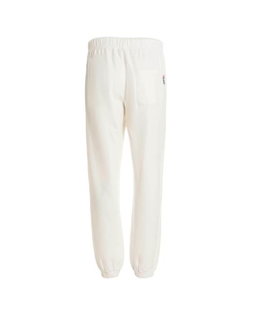 Autry White Logo-Printed Straight-Leg Pants for men