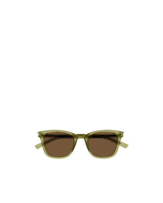 Saint Laurent Multicolor Eyewear Slim Square Frame Sunglasses
