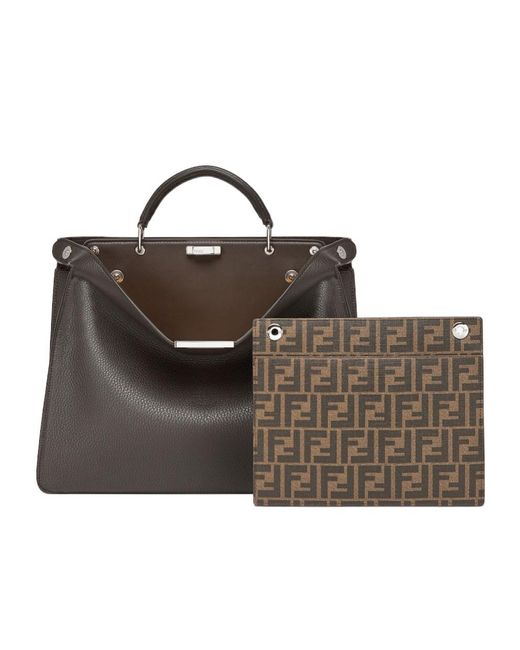 Fendi Black Peekaboo Iseeu Medium Tote Bag for men