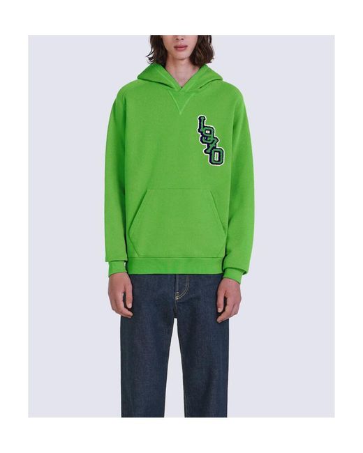 KENZO Green Logo Tiger Hoodie for men