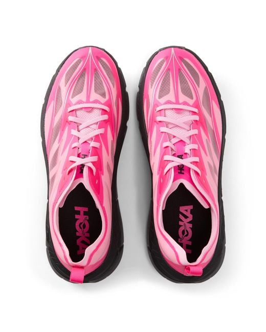 Hoka One One Pink Casual Off-Road Running Shoes for men