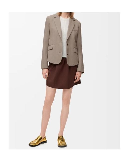 Loewe Brown Single-Breasted Tailored Jacket
