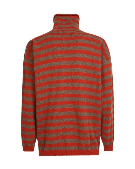 Lardini Red High Neck Jumper for men