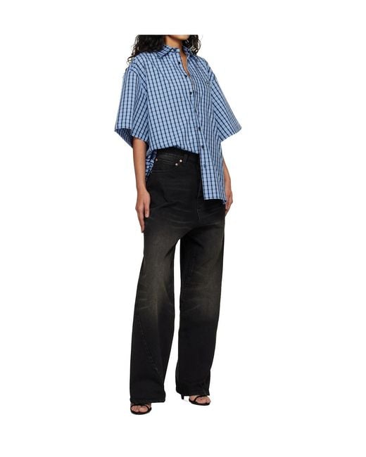Vetements Black Spiral Jeans for men