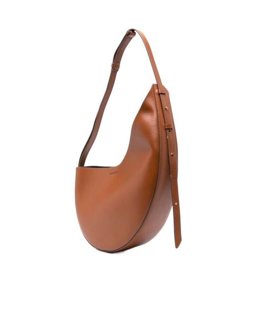 Soeur Brown Asymmetrical Shoulder Bag