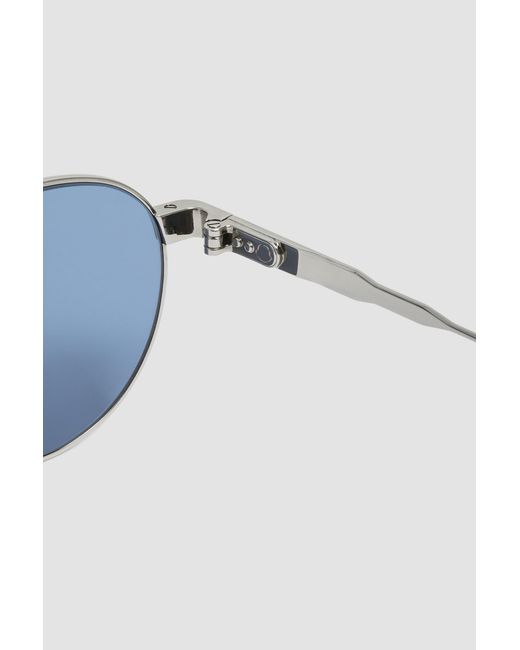 Moncler Blue Subtila Round Sunglasses
