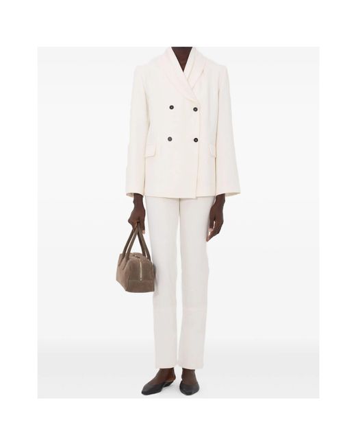 Loulou de Saison Natural Long-Sleeved Suit Jacket