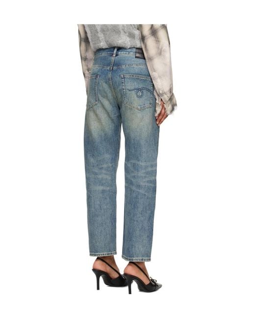 R13 Black Cropped Wide-Leg Jeans
