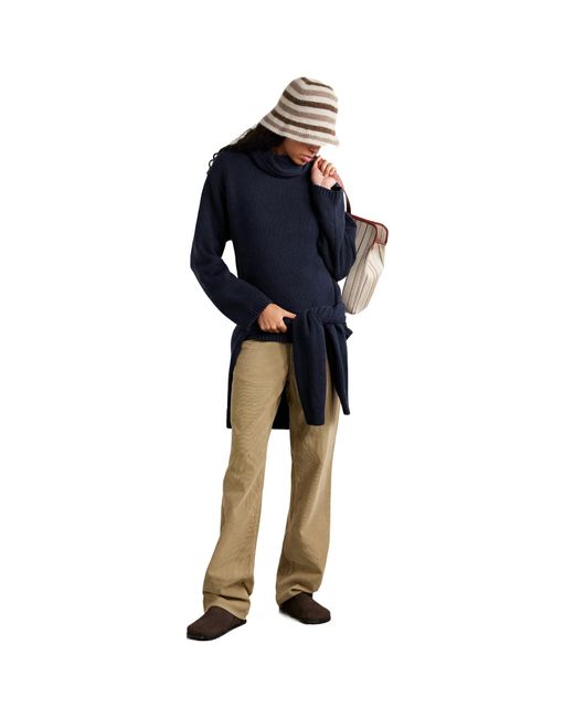 The Elder Statesman Blue Cashmere Turtleneck Sweater