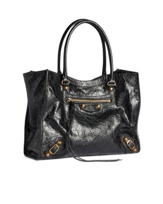 Balenciaga Black Le City Tote Bag