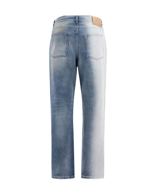 Loewe Blue Straight Leg Jeans for men