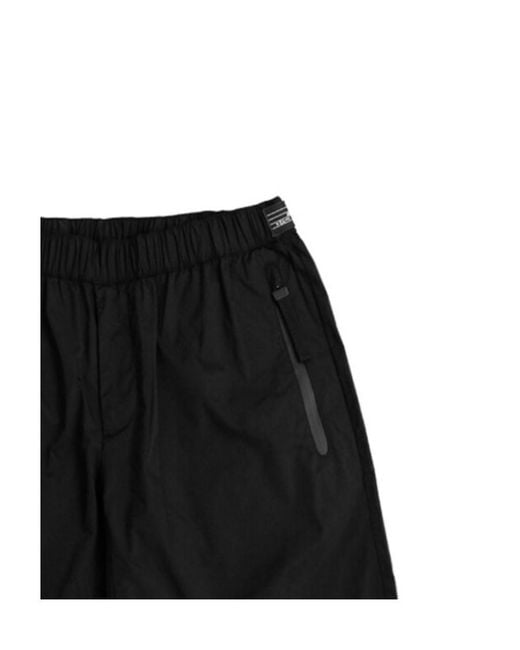 Emporio Armani Black Logo Logo Casual Shorts for men