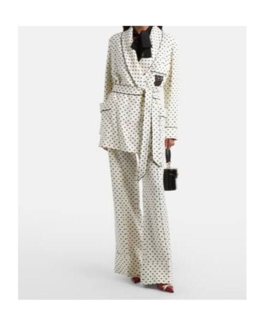 Valentino White Supergran Plusdepois Flared Pants