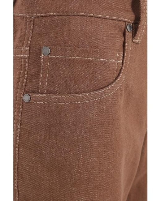Brunello Cucinelli Brown Belt Loop Jeans