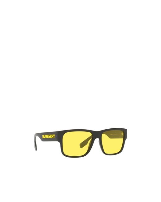 Burberry Yellow Eyewear Square Frame Sunglasses for men
