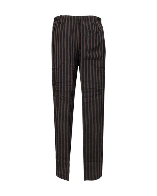 Dries Van Noten Black Tailored Trousers for men