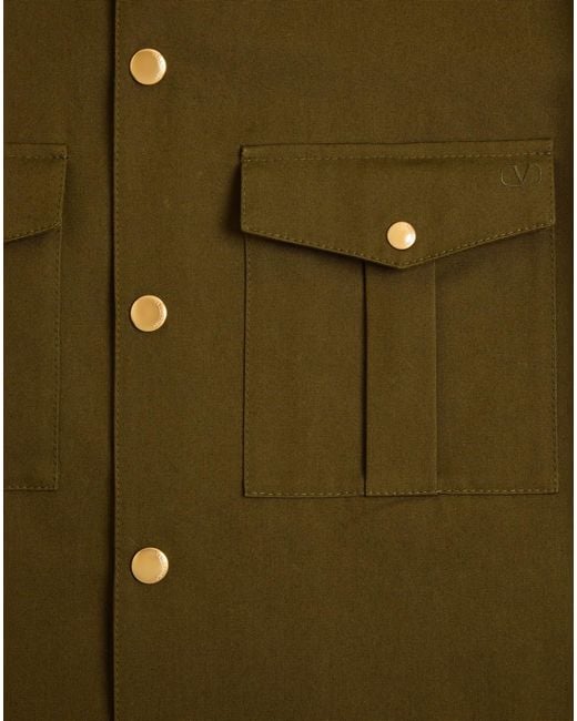 Valentino Green Long-Sleeved Casual Jacket for men