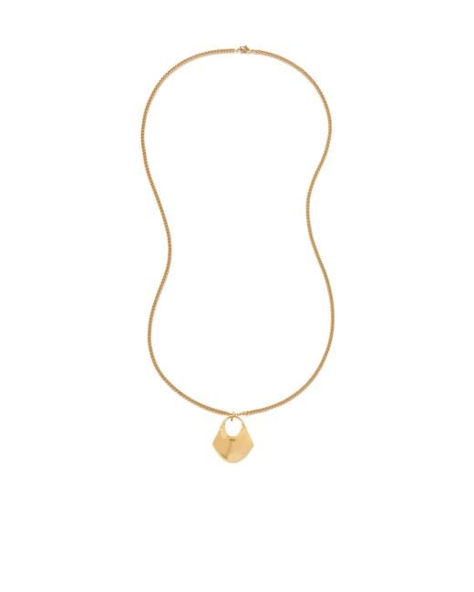 Khaite White Lotus Pendant Small Necklace