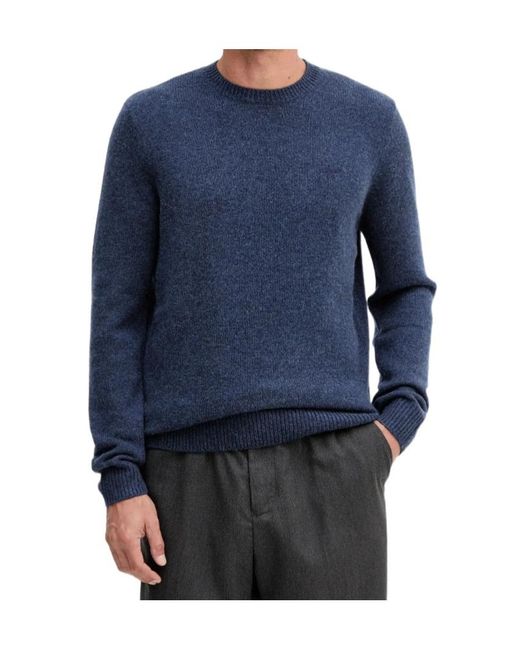 Barbour Blue Crew-Neck Sweater for men