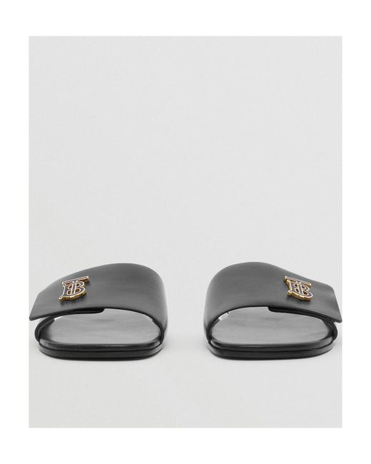 Burberry Multicolor Tb Logo Plaque Sandals