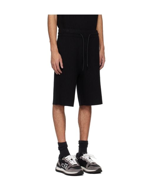 Mackage Black Beecher Shorts for men