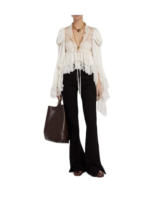 Chloé Black High Rise Straight Pants