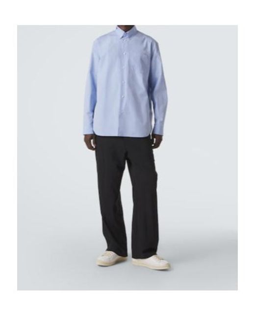 Jil Sander White Leather Low-Top Sneakers for men