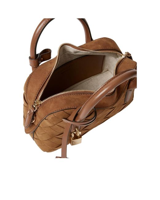 Stella McCartney Brown Ryder Woven Crossbody Bag