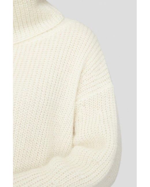 Boss White Boss Roll Neck Knitted Jumper