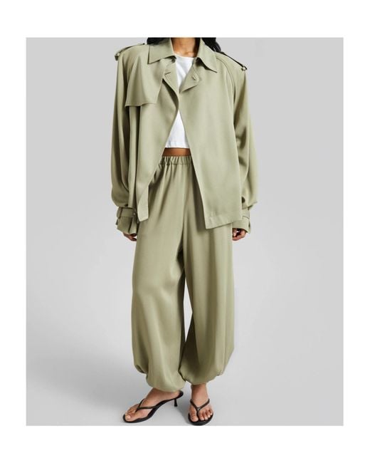 Frankie Shop Green Belted Coat