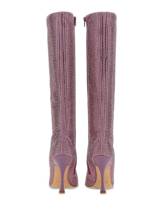 Liu Jo Purple Leonie Hanne X Embellished Pointed Toe Boots