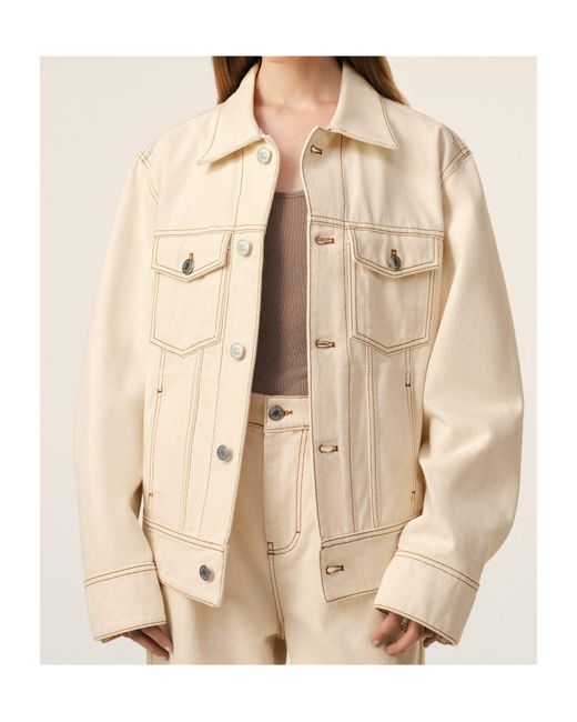 AMI Natural Cotton Denim Jacket