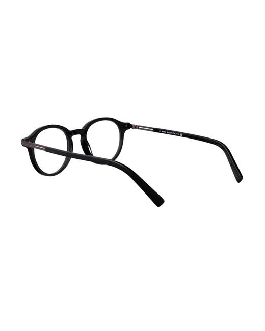 Zegna White Round Frame Glasses for men