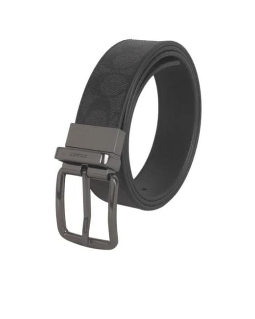 COACH Gray Adjustable Waist Belt for men