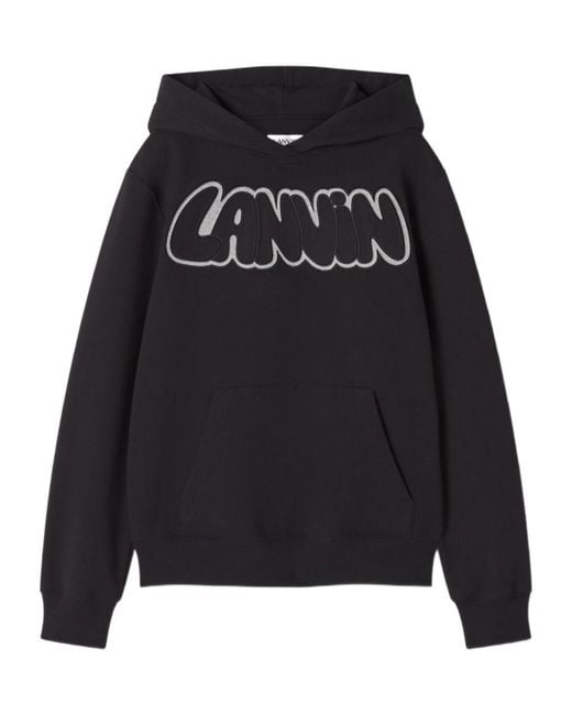 Lanvin Black Urban Curb Hoodie for men