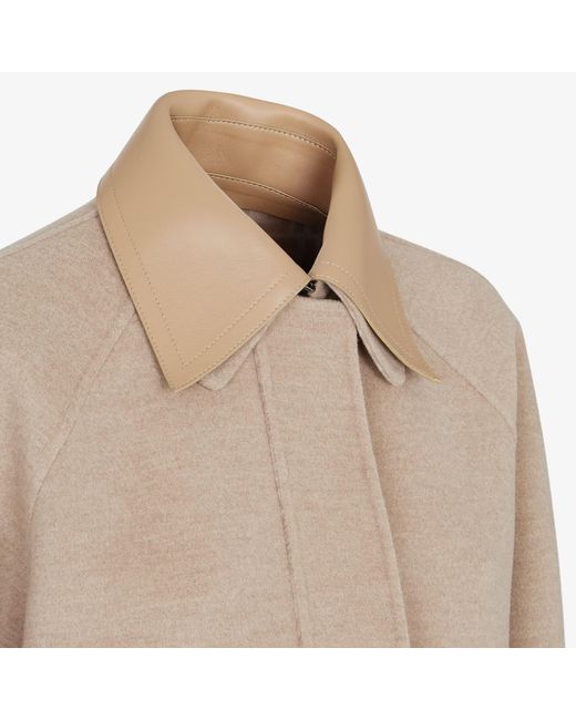 Fendi Natural Ff Printed Reversible Cropped Jacket