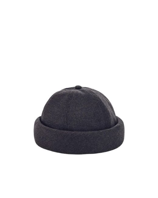 Giorgio Armani Blue Cuffed Docker Hat for men