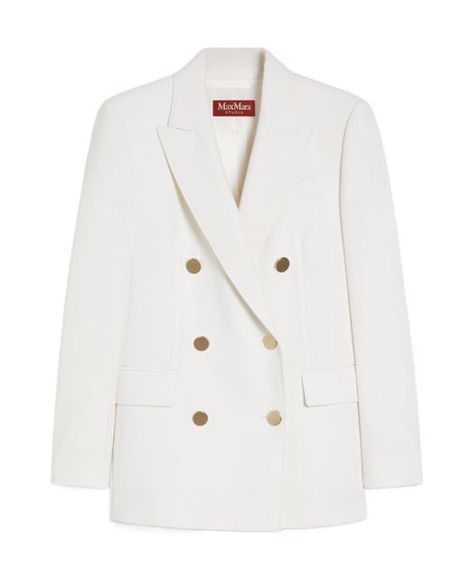 Max Mara White Studio Edicola Double-Breasted Blazer
