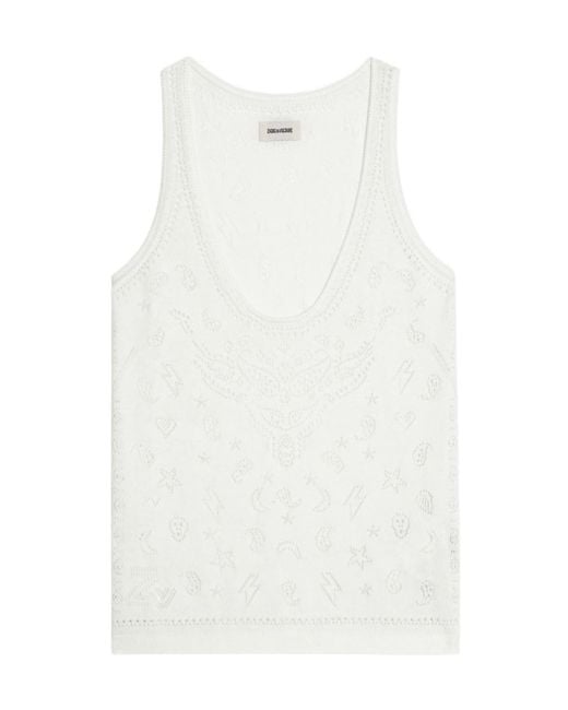 Zadig & Voltaire White Tank Top Jossy
