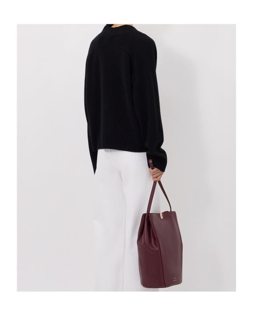 Loulou de Saison Black Kaia Cashmere Cardigan