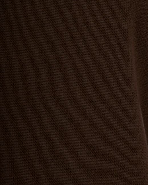 Paolo Pecora Brown Long-Sleeved Sweater for men