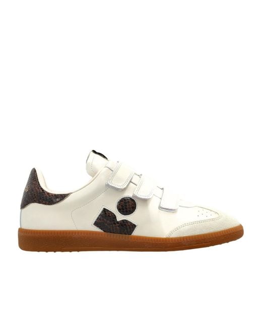 Isabel Marant White Round-Toe Sneakers