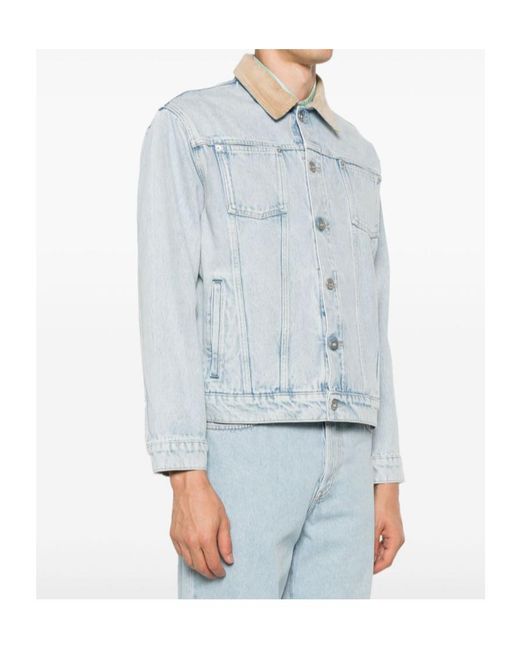 Drole de Monsieur Blue Long-Sleeved Denim Jacket for men