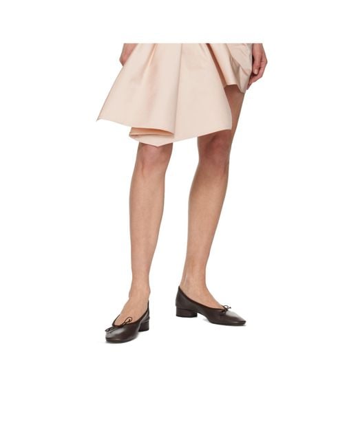 Aeyde Brown Bow Detailed Block Heel Pumps